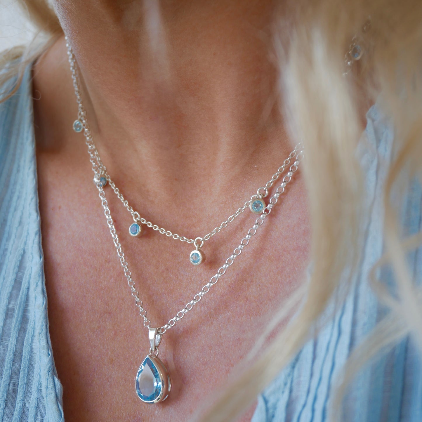 Topaz Water Necklace