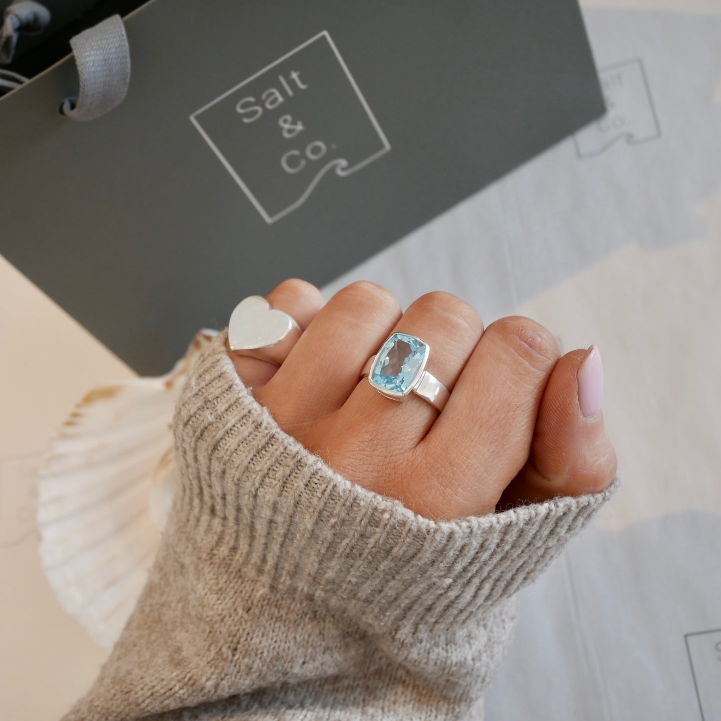 Topaz Rectangle Cinderella Ring, U