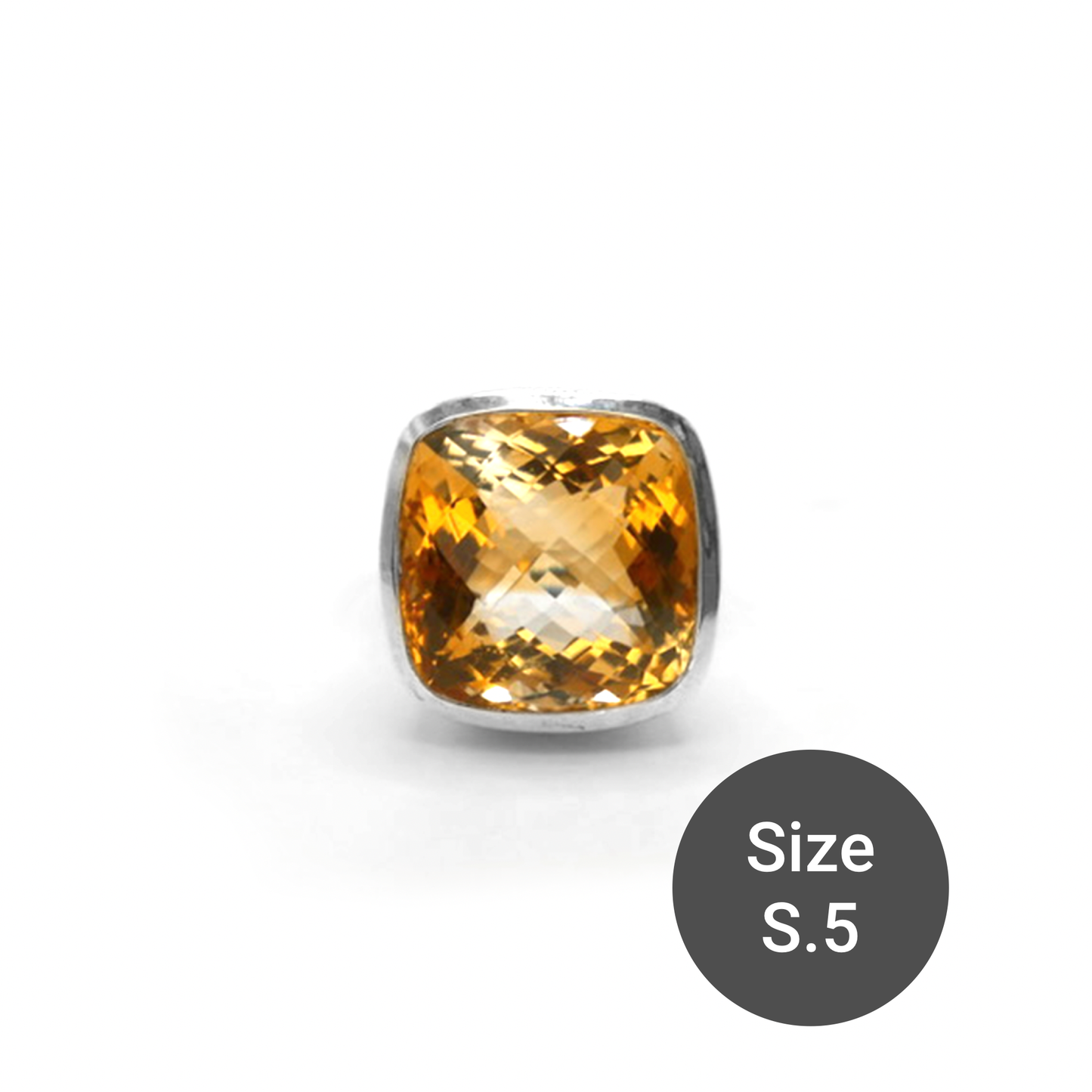 Citrine Maxi Cinderella Ring, S.5