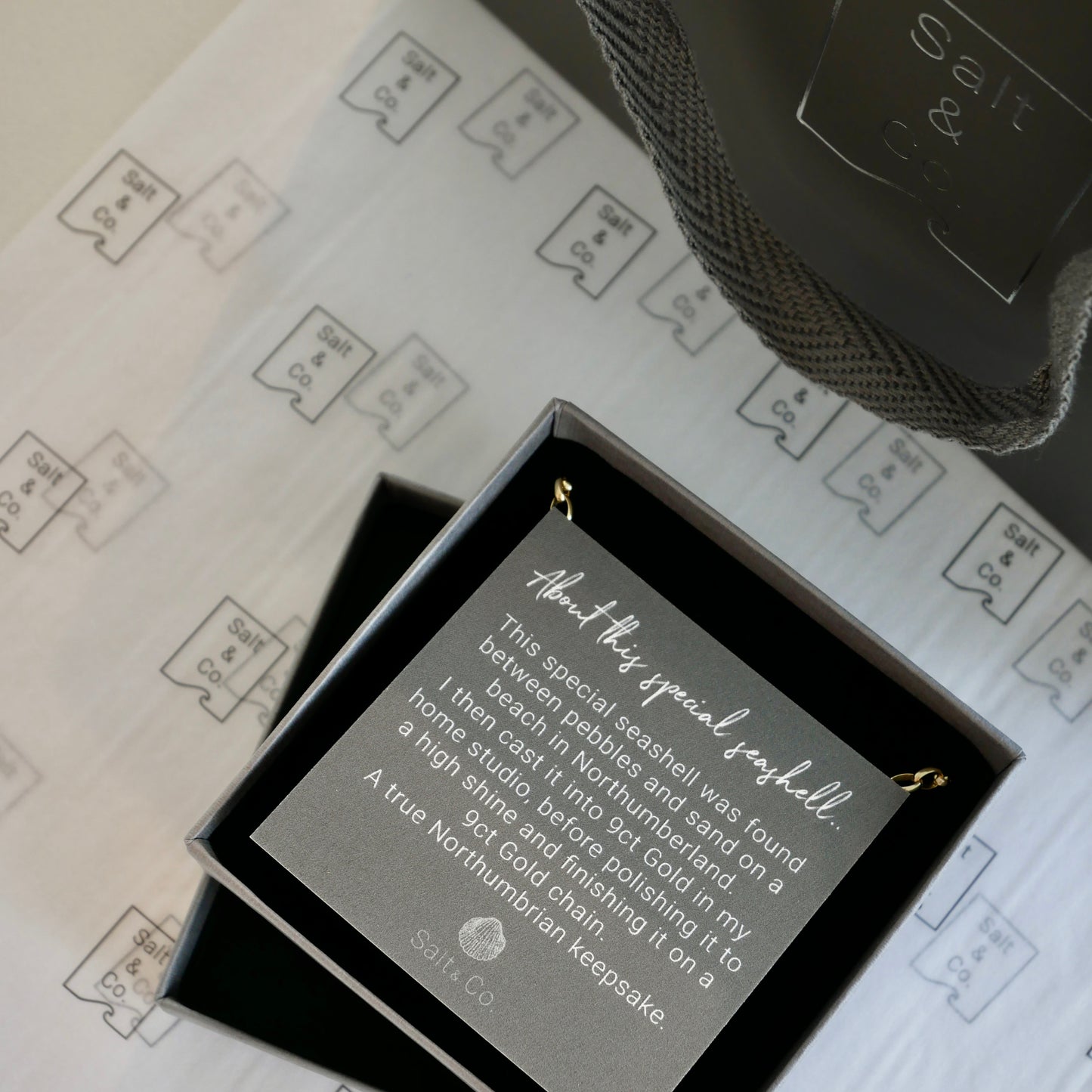 Bamburgh Maxi Shell Necklace, 9ct Gold