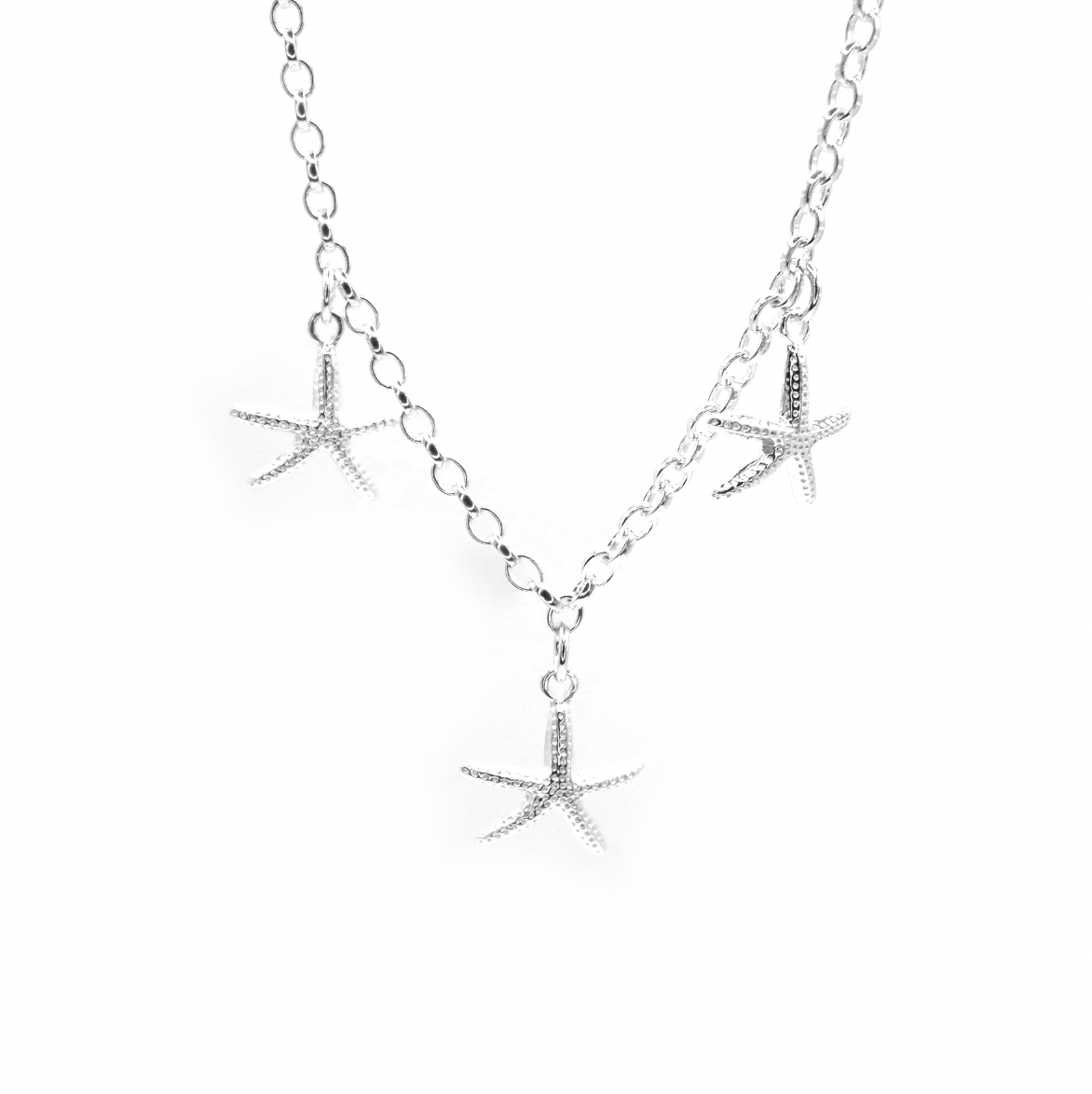 Trio of Starfish Necklace - saltandco