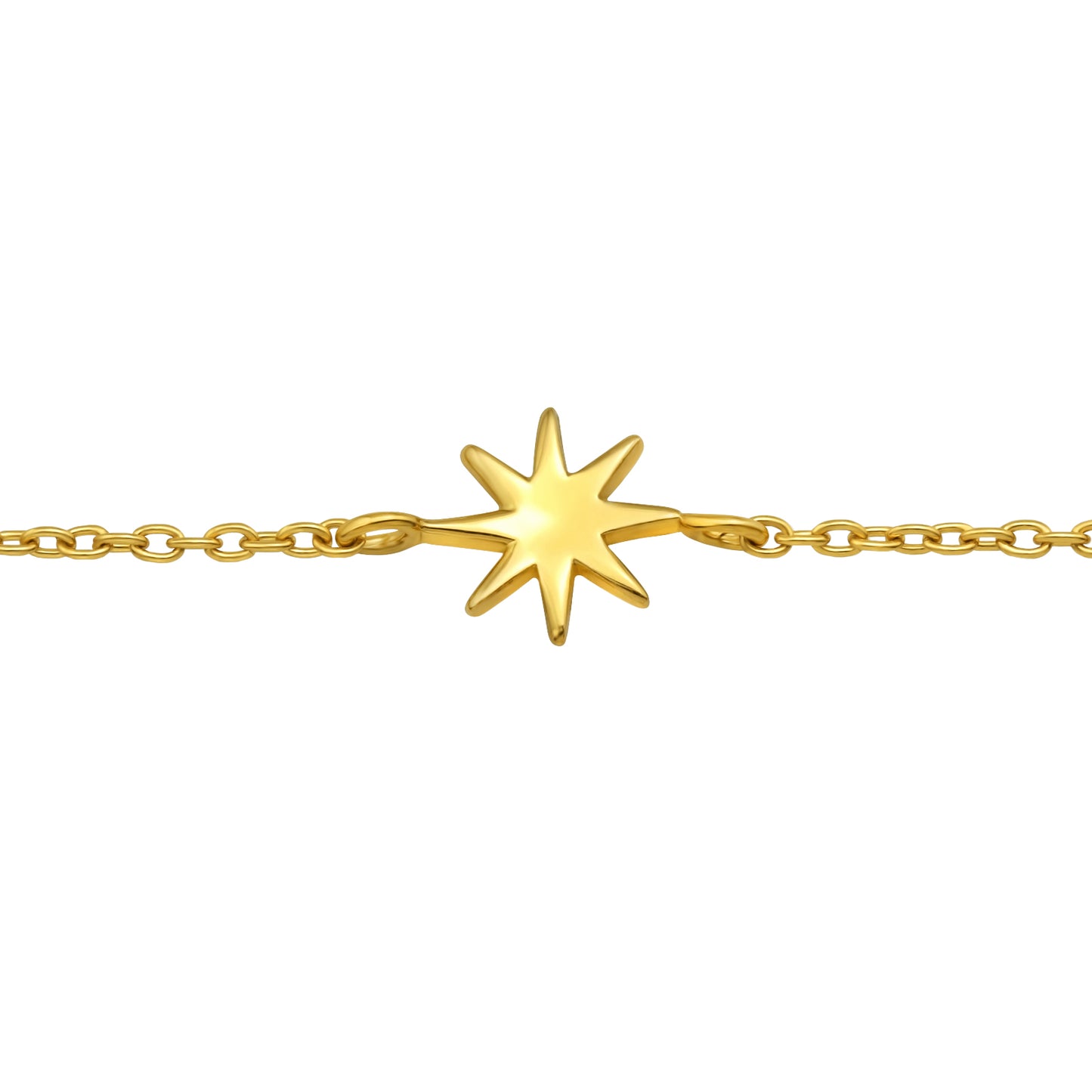 Little Star Chain Bracelet, 24ct Gold Plated
