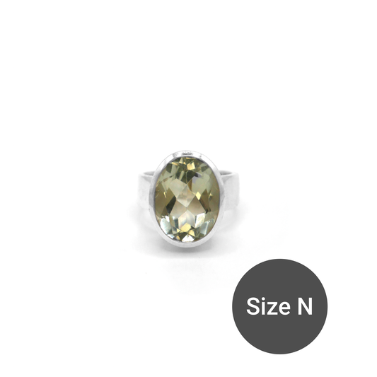 Green Amethyst Cinderella Ring, N