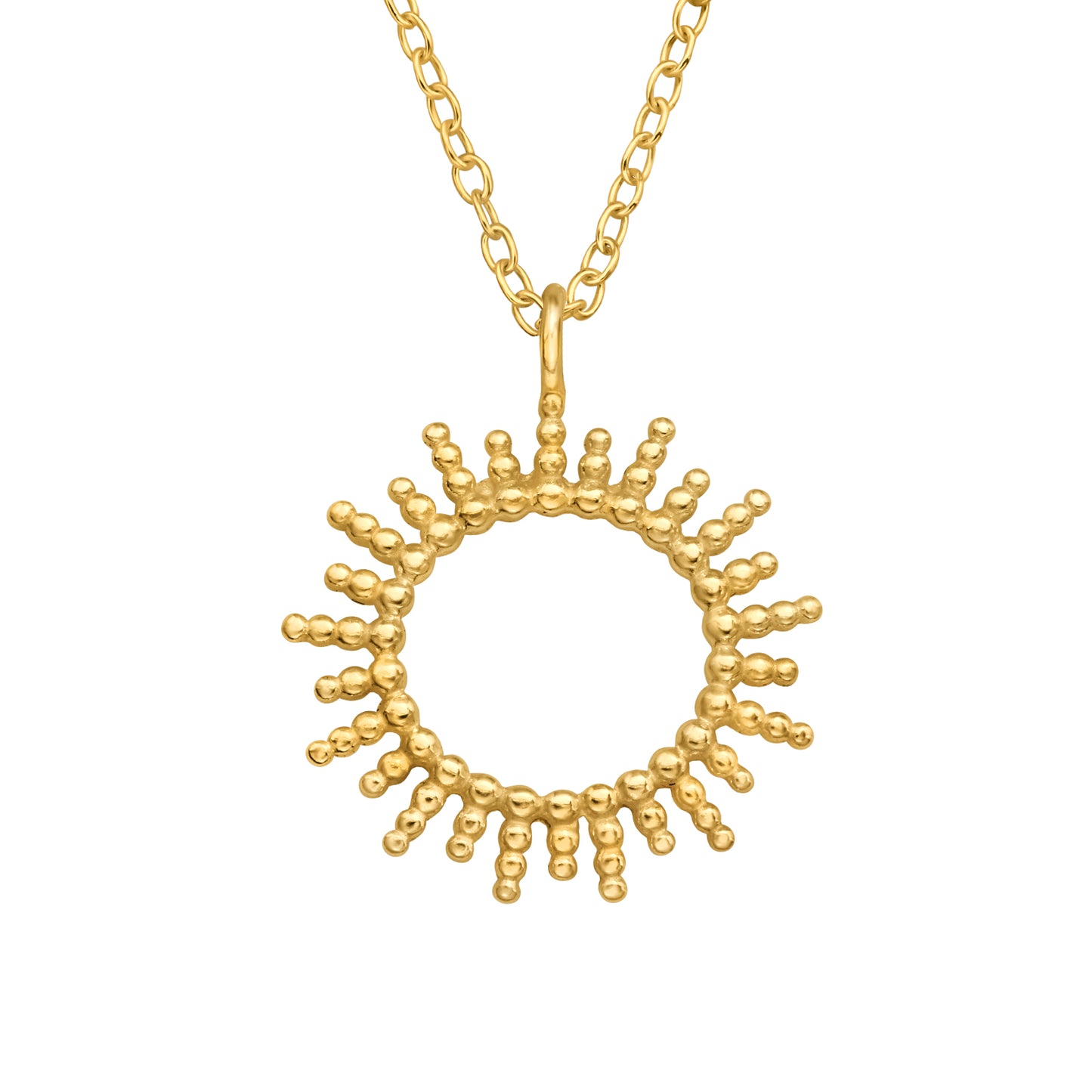 Capillary Necklace, 24ct Gold Plated - saltandco