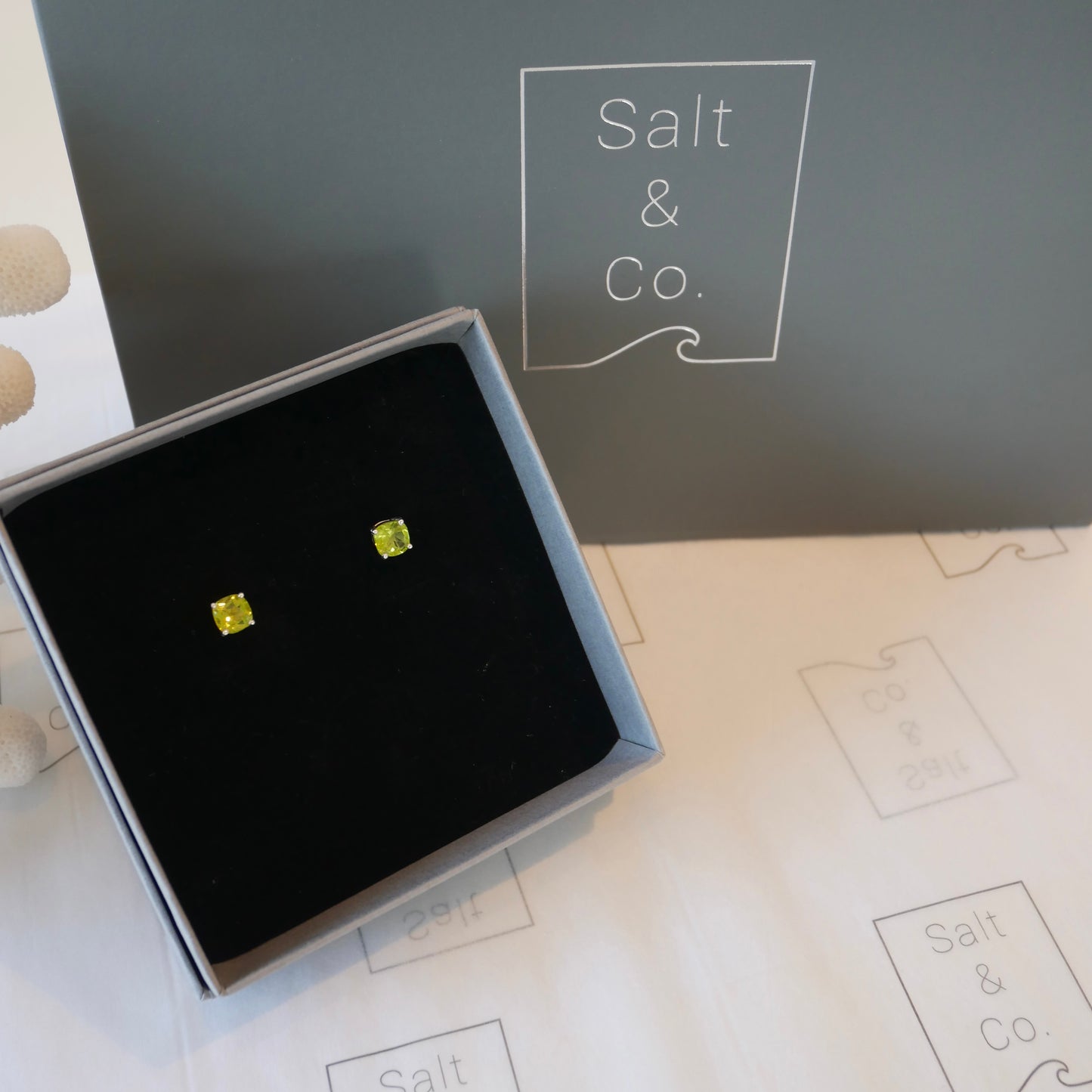 Peridot Stud Earrings