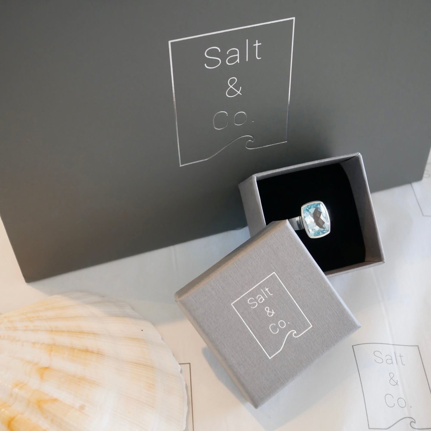 Topaz Rectangle Cinderella Ring, U