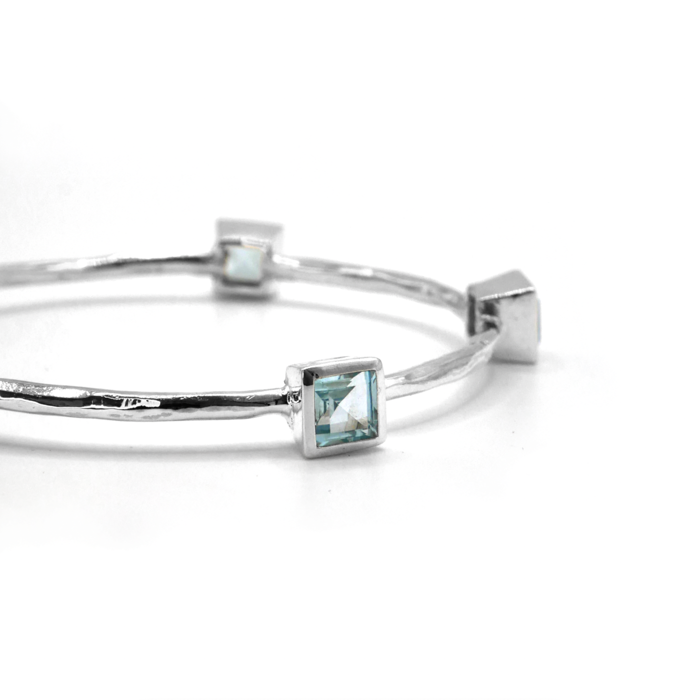 Topaz Bangle (Limited Edition Square Gemstone Version)