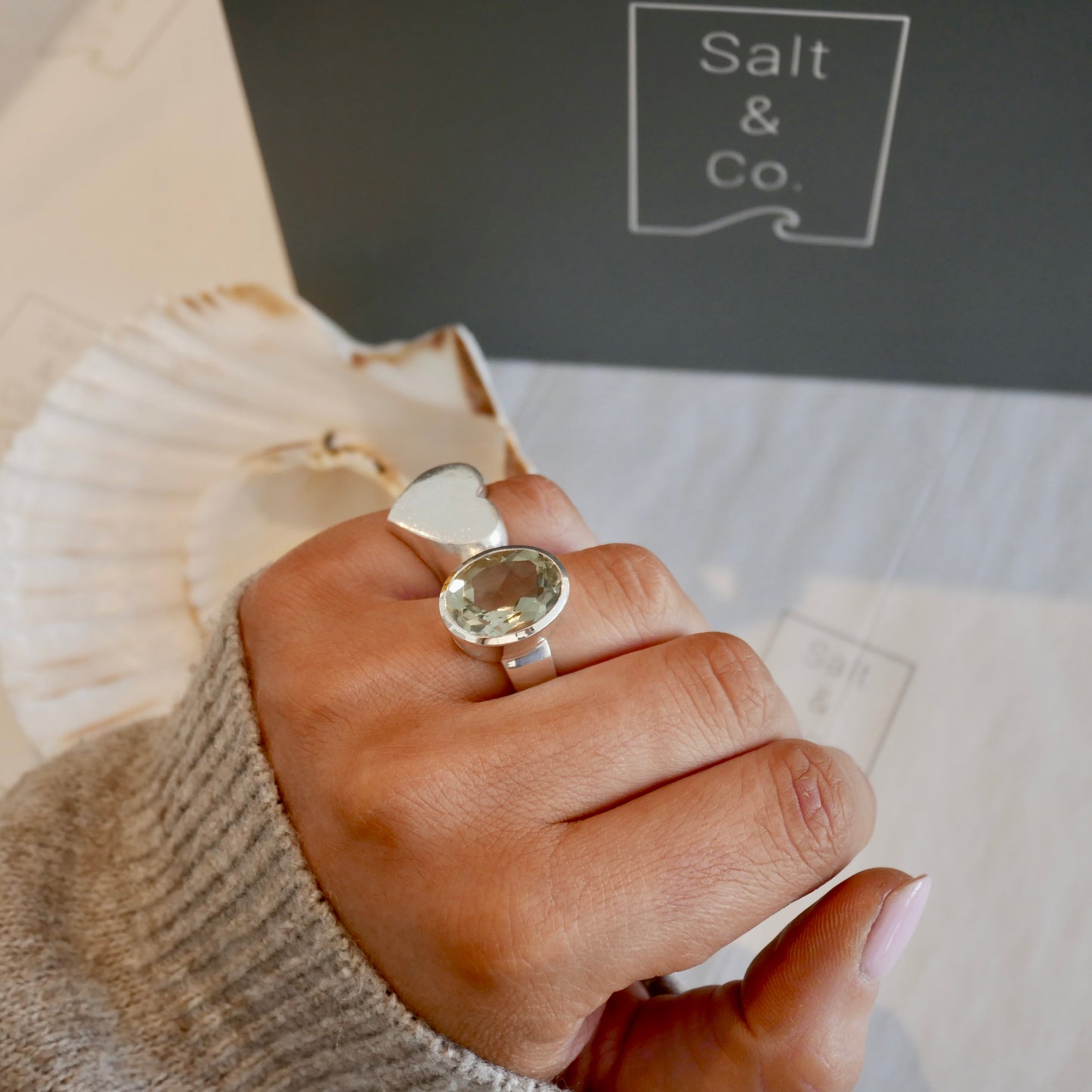 Green Amethyst Cinderella Ring, N