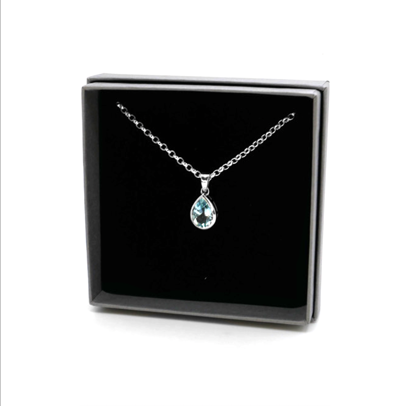 Sky Blue Topaz Water Necklace