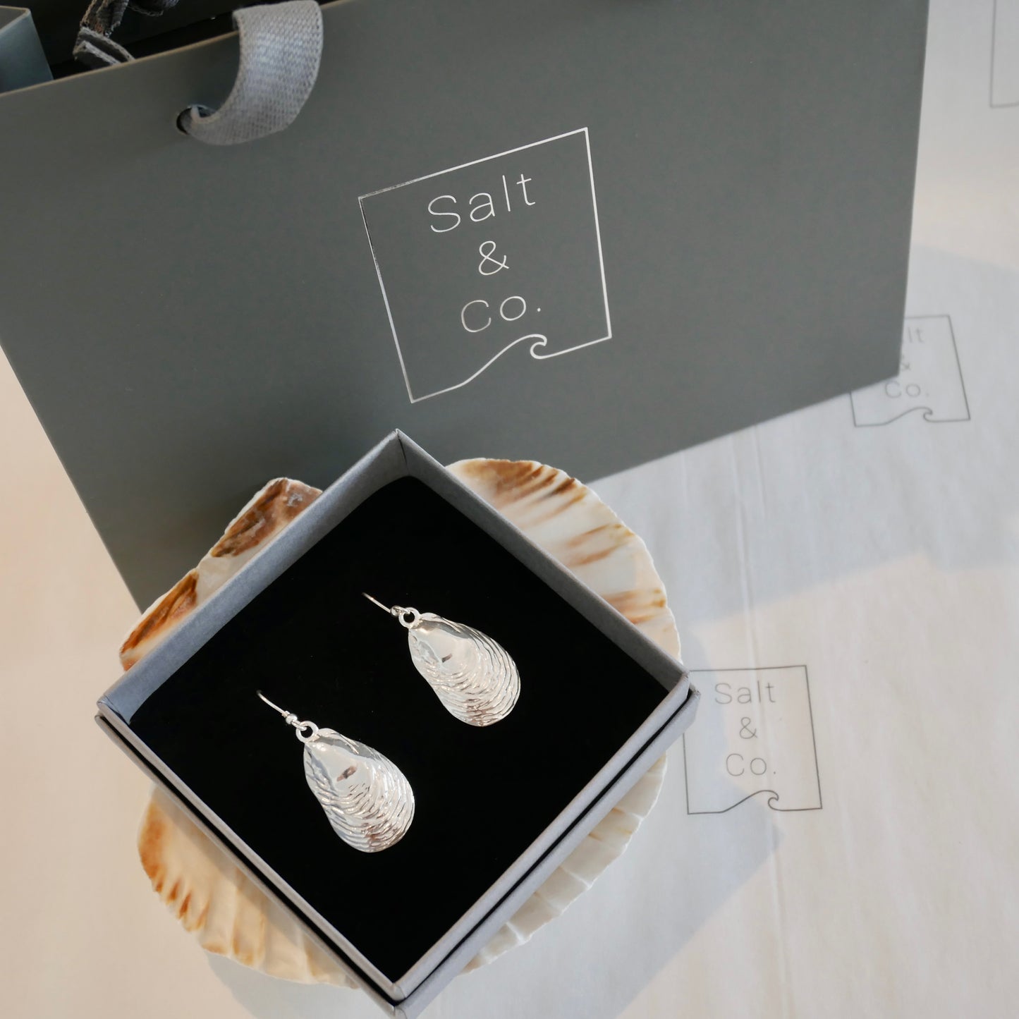 Mussel Dangly Earrings