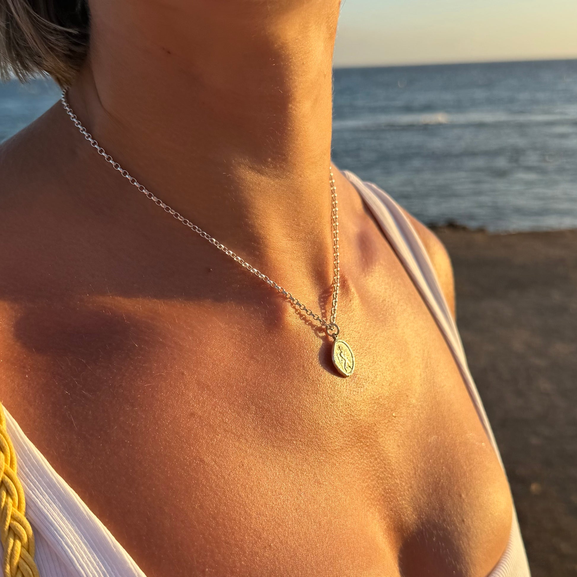 Midi St. Christopher Necklace - saltandco