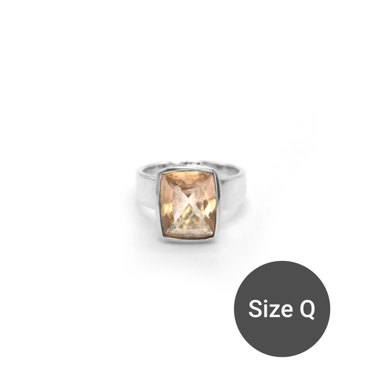 Morganite Cinderella Ring, Q
