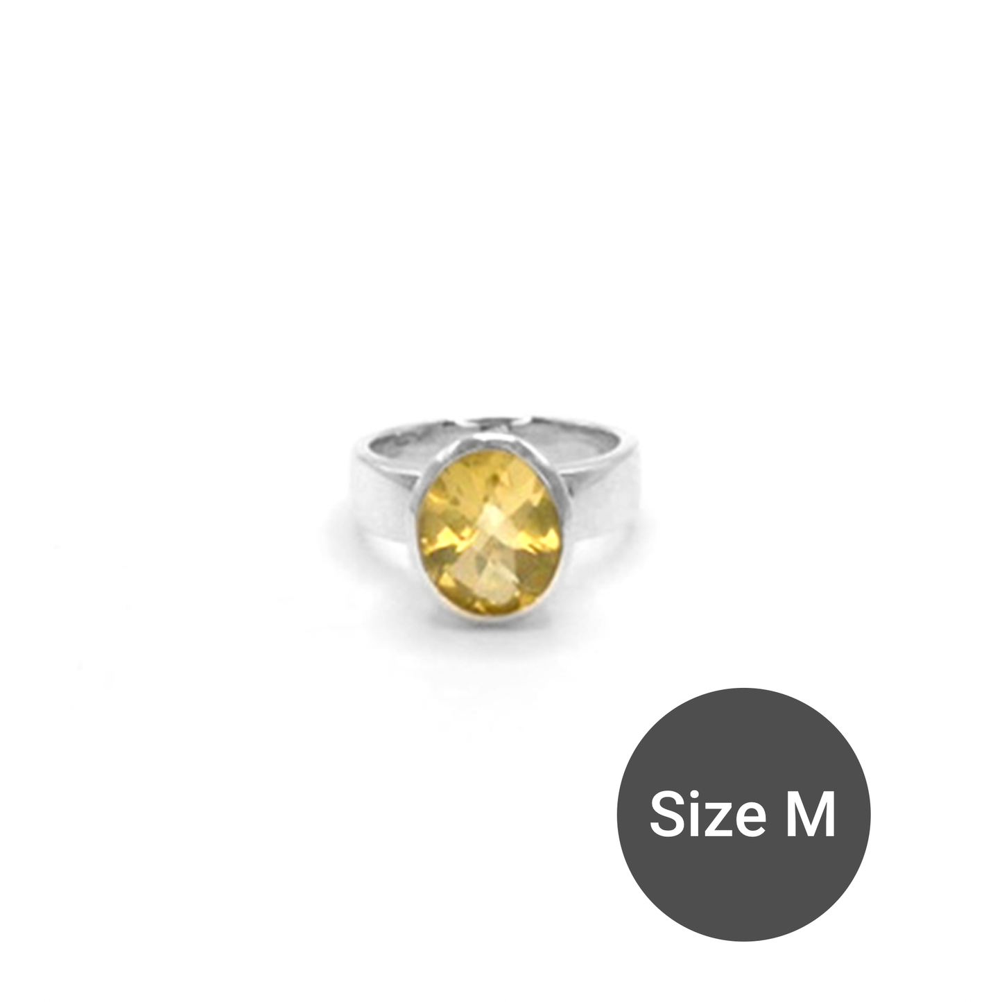 Lemon Quartz Sweetie Ring, M