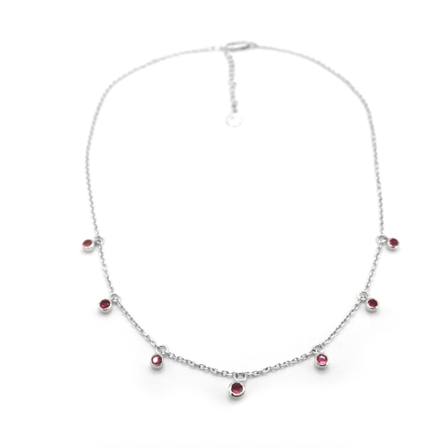 Pink Tourmaline Multi Gemstone Necklace