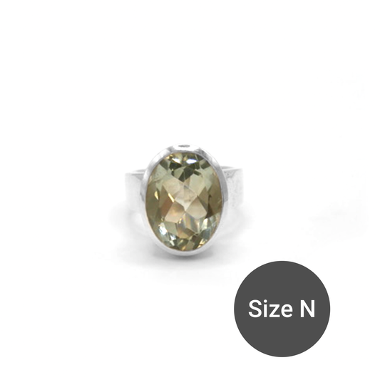 Green Amethyst Cinderella Ring, N