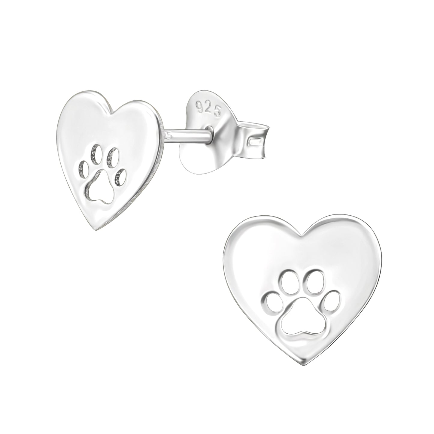 Paw Print Studs