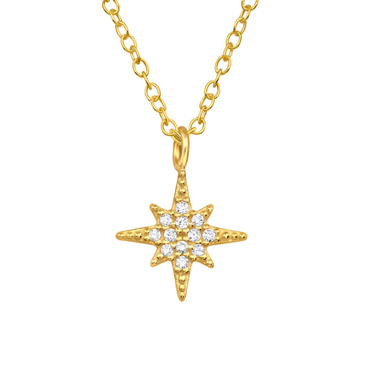 Night Star Necklace, 24ct Gold Plated