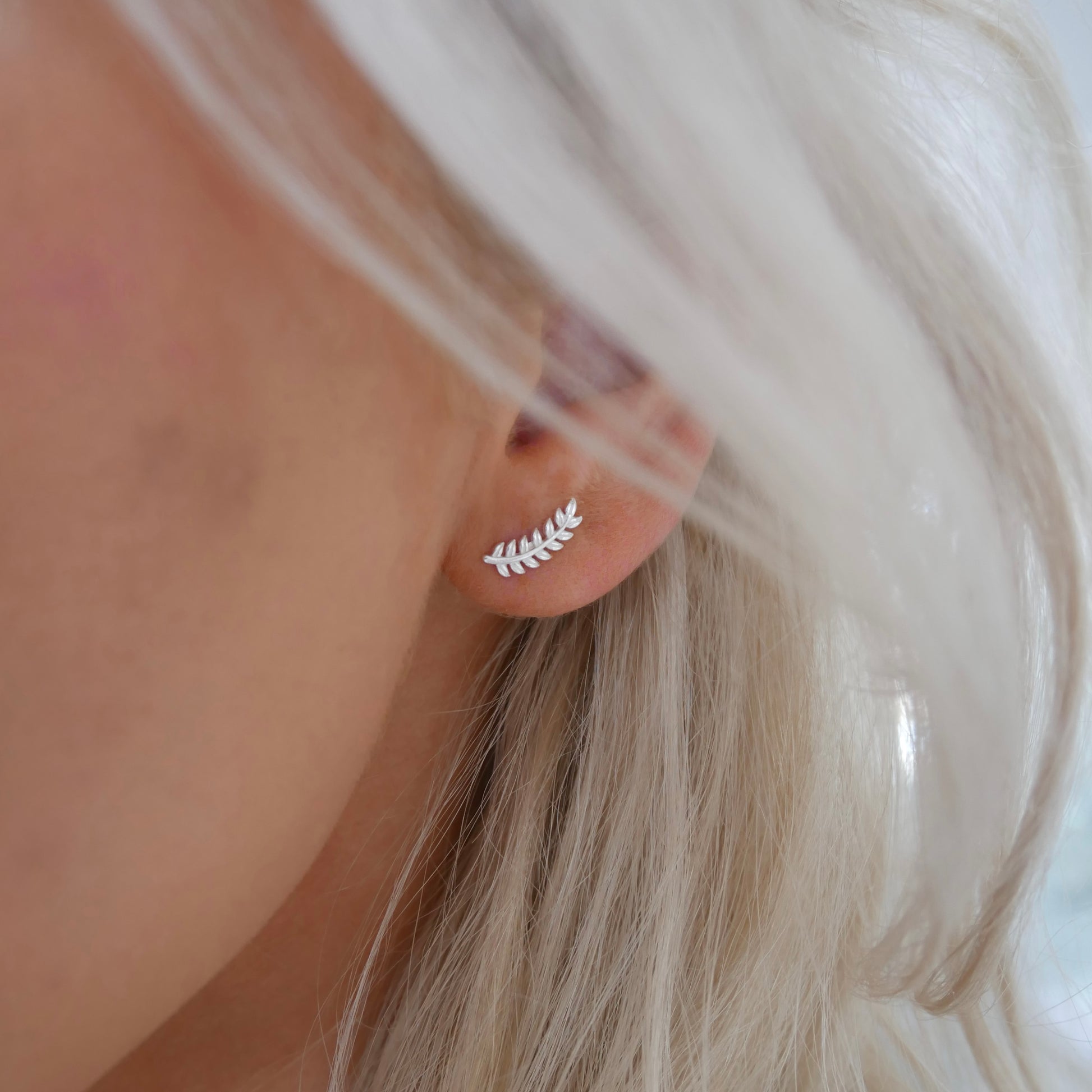 Leaf Arch Studs - saltandco