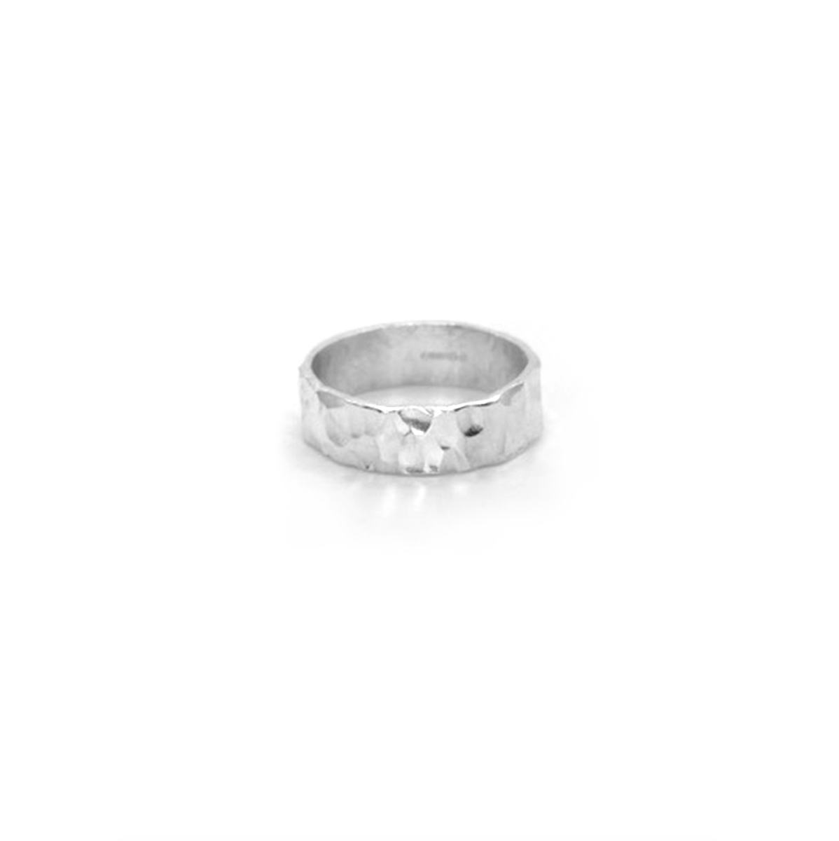 Chunky Hammered Ring - saltandco