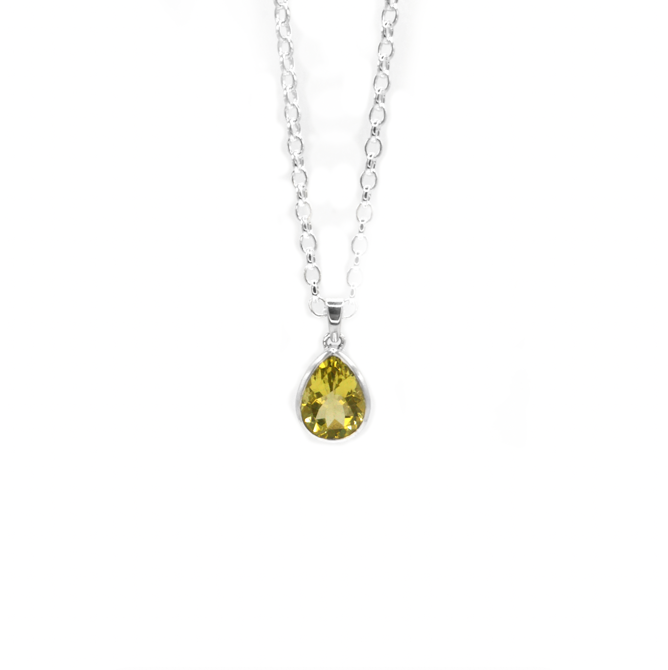 Yellow Quartz Water Necklace - saltandco