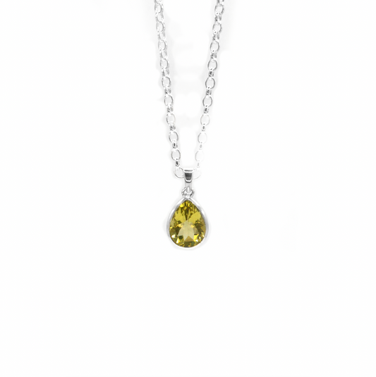 Yellow Quartz Water Necklace - saltandco