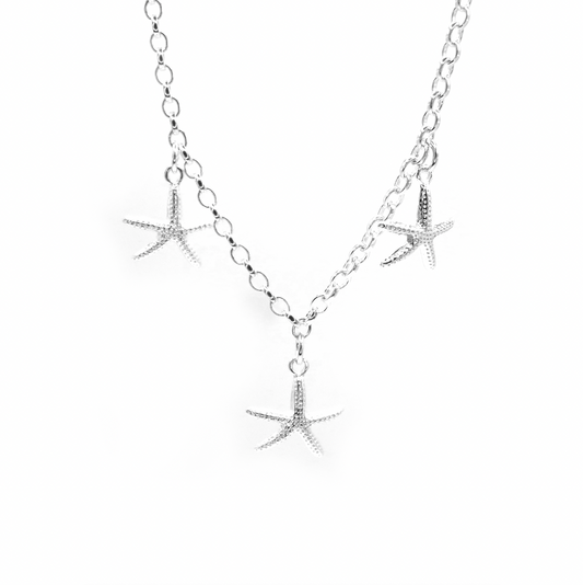 Trio of Starfish Necklace - saltandco