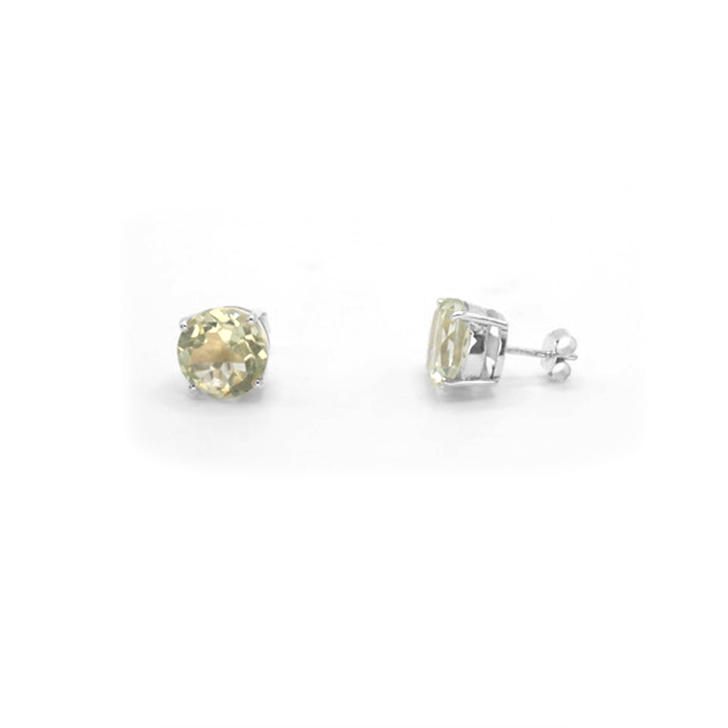 Green Amethyst Studs - saltandco