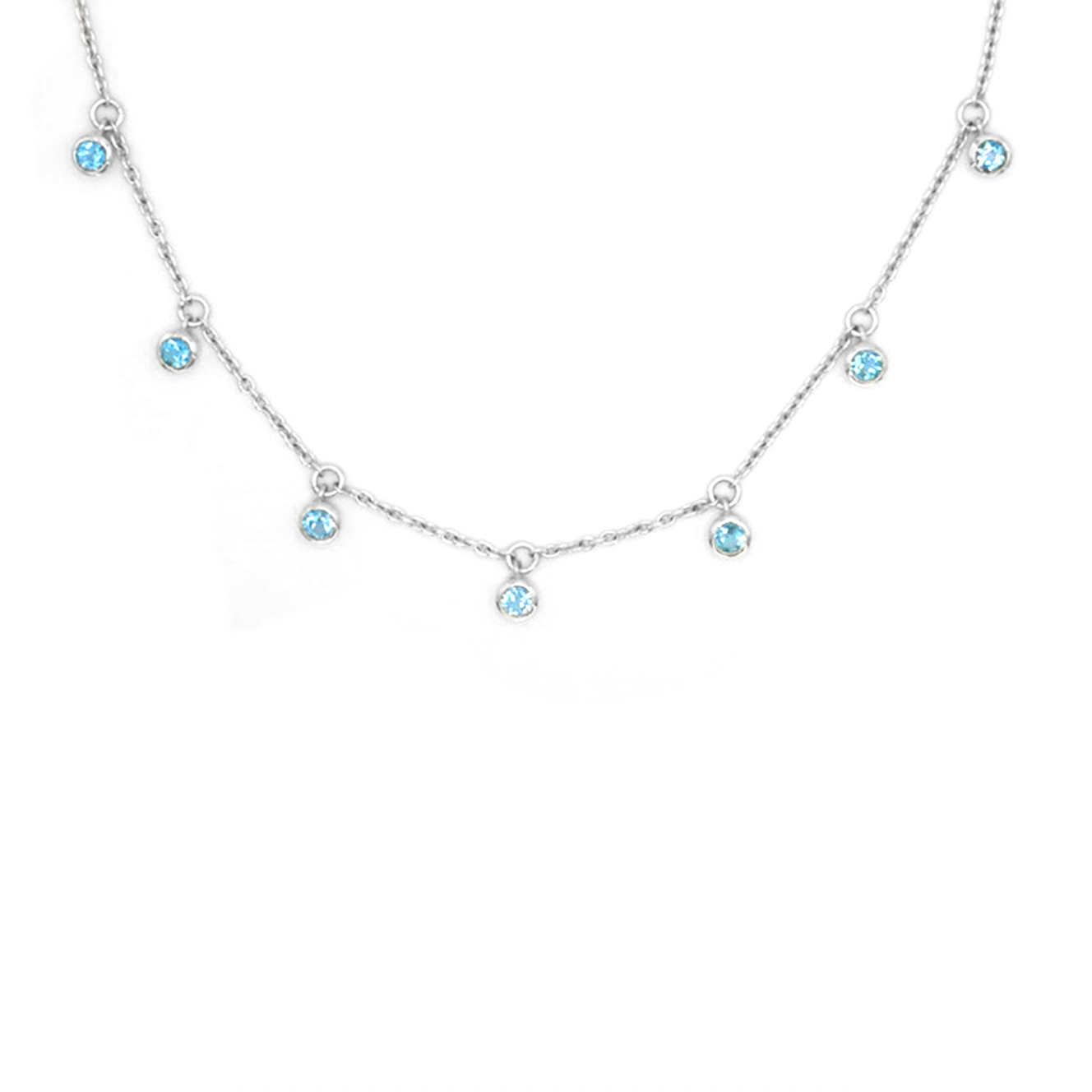 Topaz Multi Gemstone Necklace - saltandco