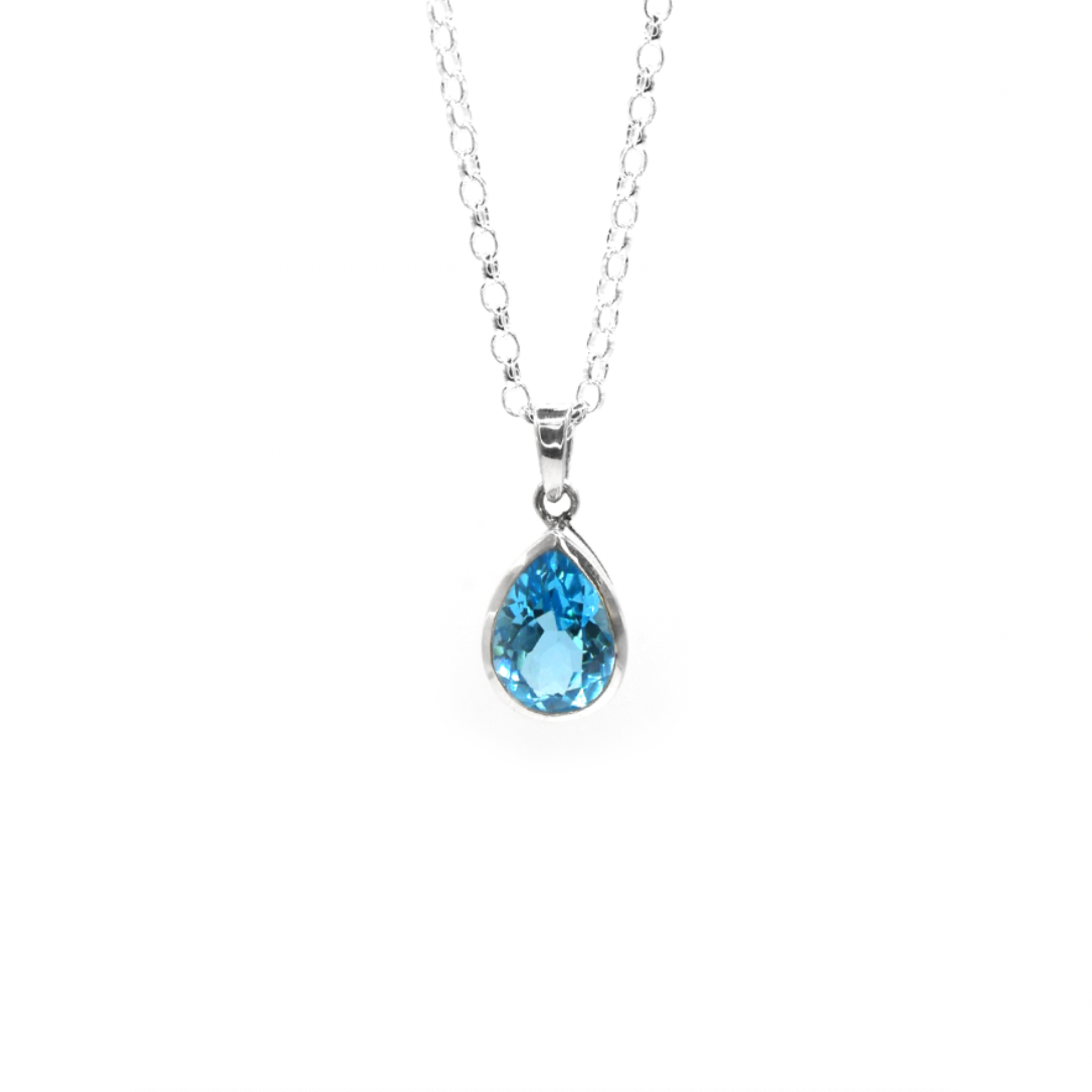 Topaz Water Necklace - saltandco
