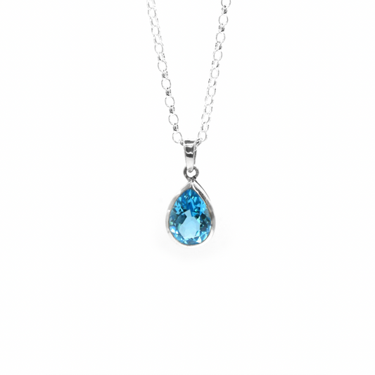 Topaz Water Necklace - saltandco