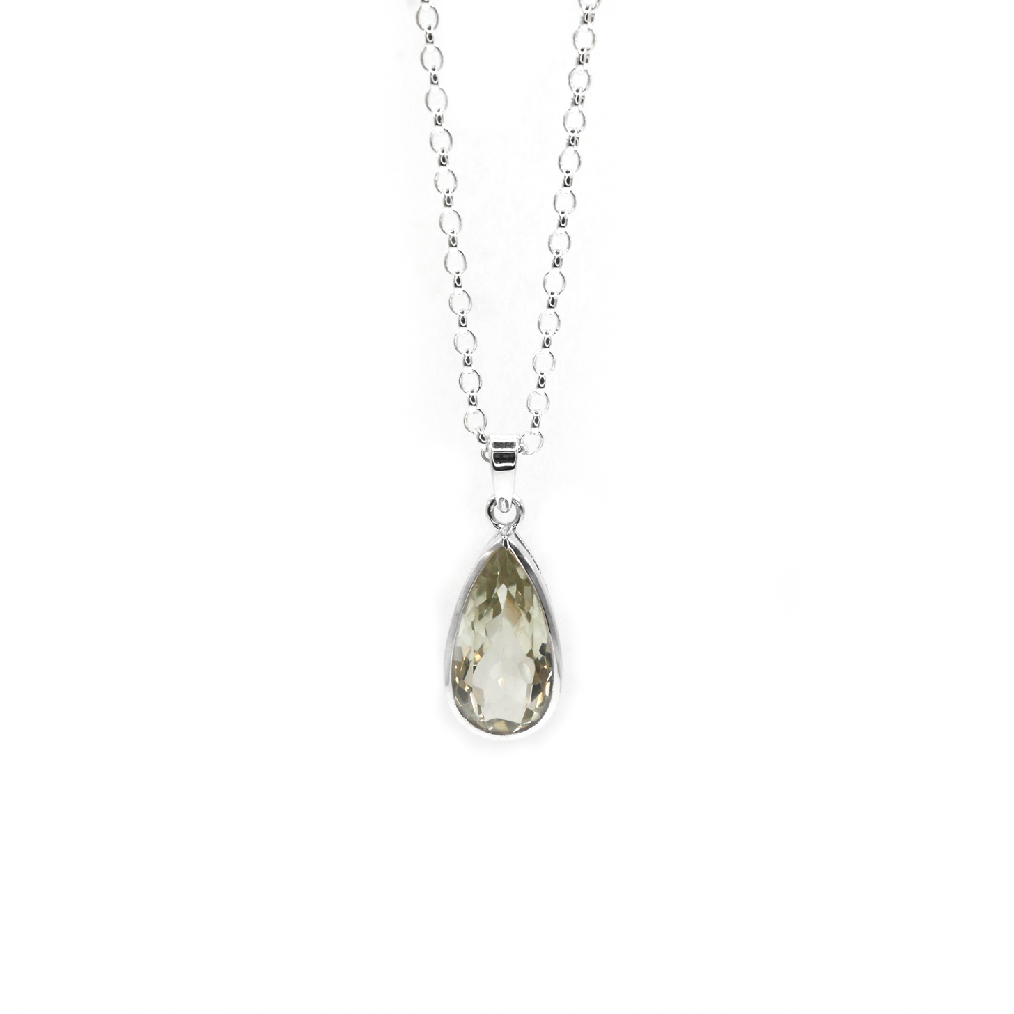 Green Amethyst Water Necklace - saltandco