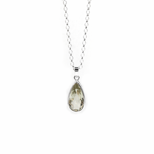 Green Amethyst Water Necklace - saltandco