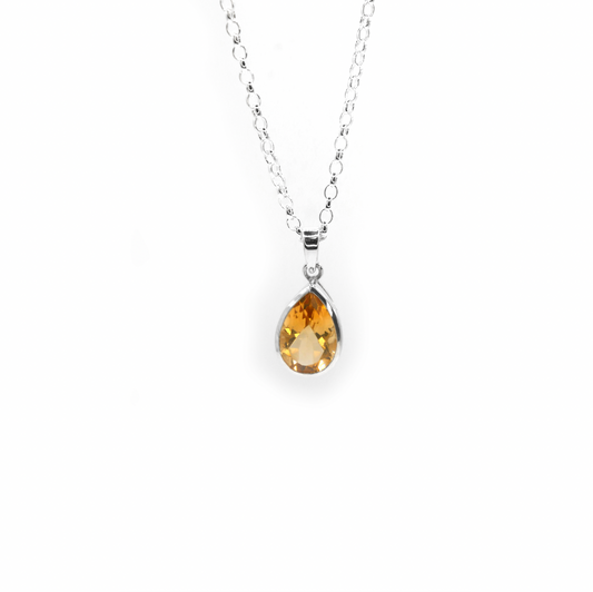 Citrine Water Necklace