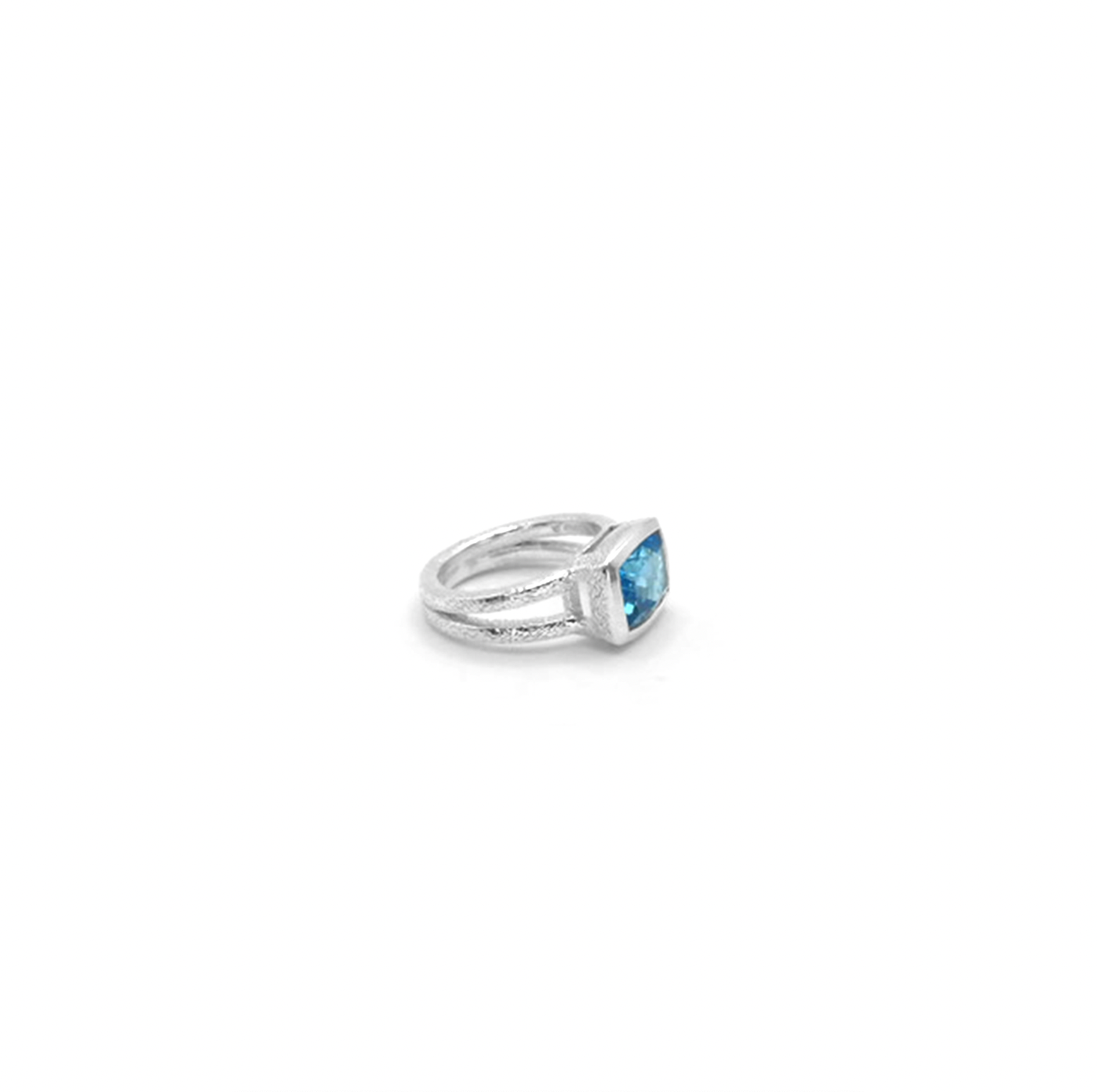 Topaz Duo Band Cinderella Ring, K - saltandco