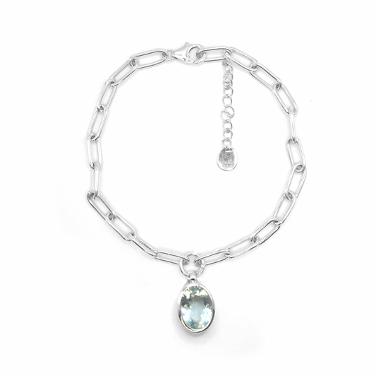 Aquamarine Sweetie Bracelet - saltandco