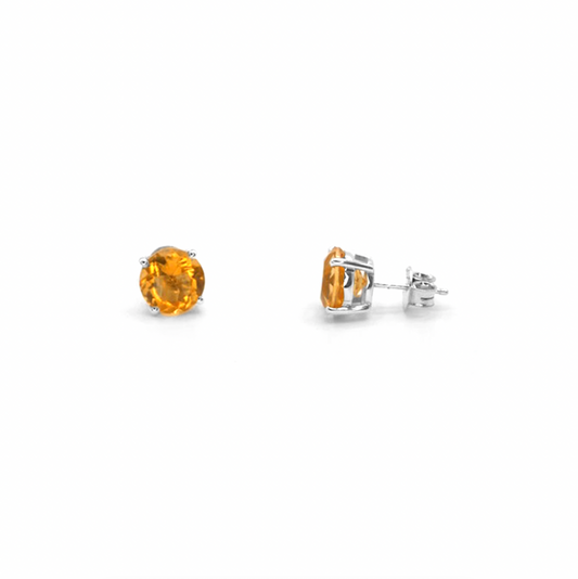 Citrine Stud Earrings