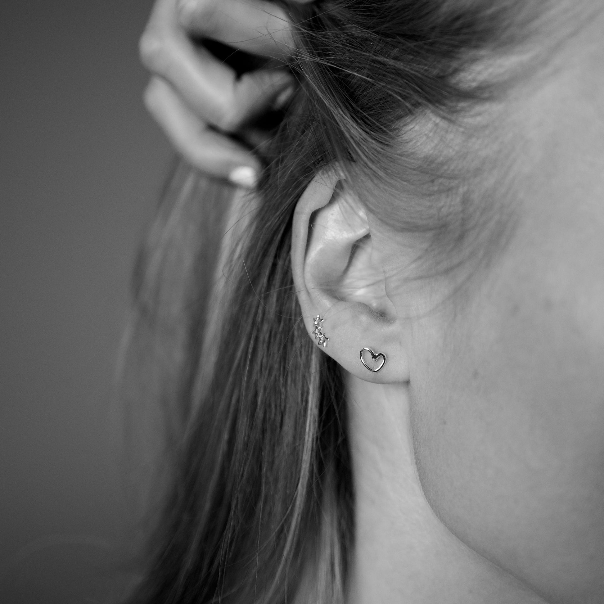 Open Heart Studs - saltandco