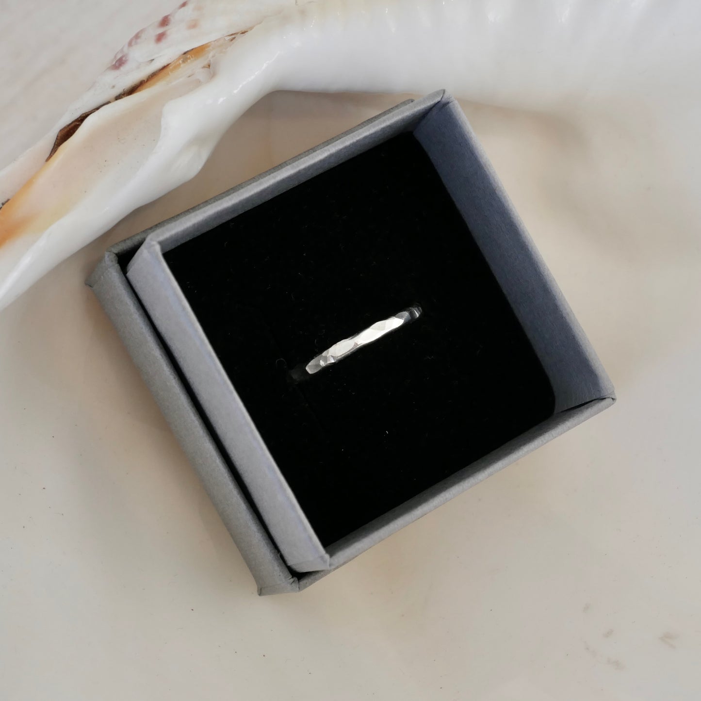 Hammered Stacking Band - saltandco