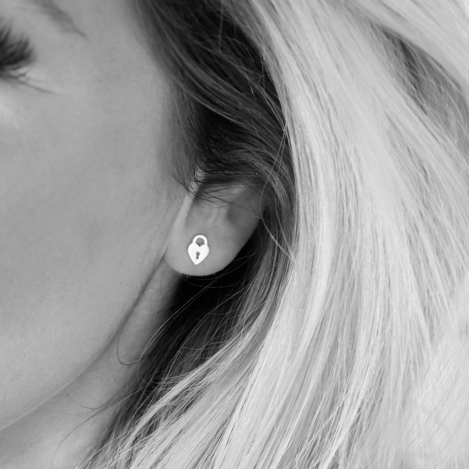 Love Lock Studs - saltandco